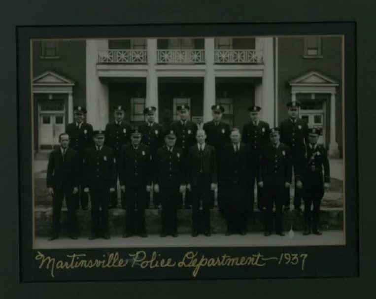 1937 Martinsville Police Department Staff Photo